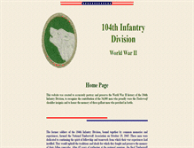 Tablet Screenshot of 104infdiv.org